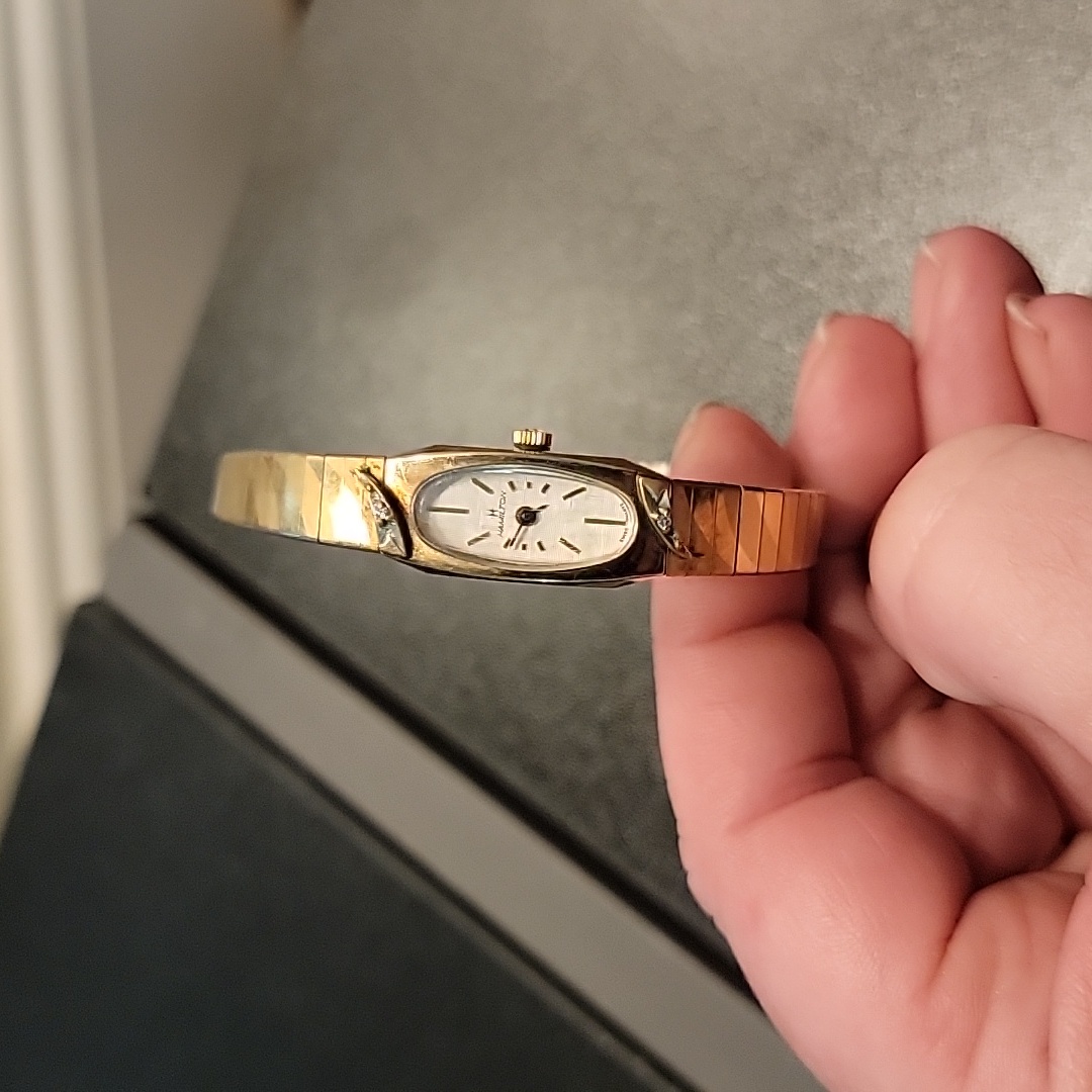 Vintage 1970 Hamilton Swiss Two Tone Watch